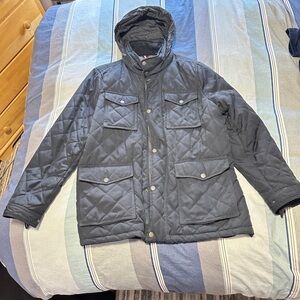 Tommy Hilfiger Men's Navy Large Quilted Puffer Jacket